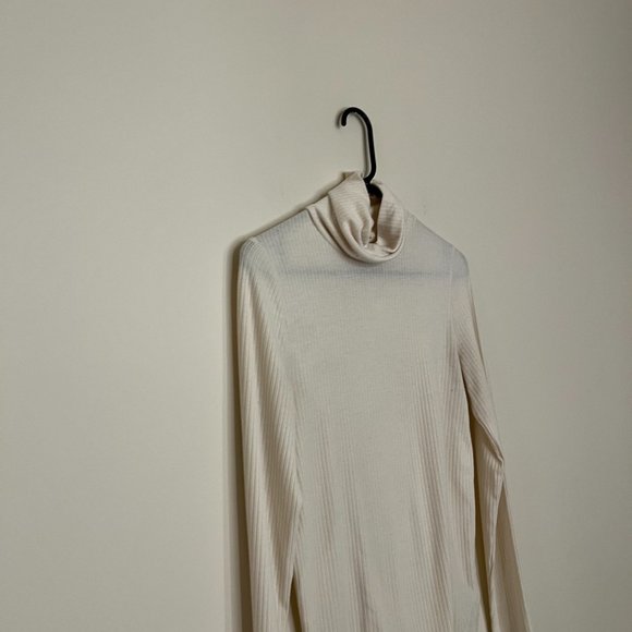 Madewell Rib Turtleneck Long Sleeve Shirt Size S - Picture 5 of 9